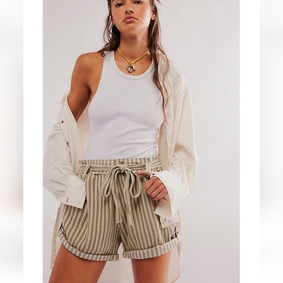 Free People FP One  Harriet Striped Short - Picture 1 of 9